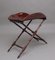 Early 19th Century Mahogany Folding Butlers Tray on Stand, 1830s 8