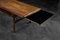 Mid-Century Modern Danish Rosewood Coffee Table with Shelf and Pull-Out Black Top, 1960s, Image 4