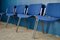 Blue Dining Chairs by Giancarlo Piretti for Castelli Anonima Castelli, Set of 4 2