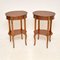 French Parquetry Bedside Tables, 1930s, Set of 2 1