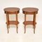 French Parquetry Bedside Tables, 1930s, Set of 2 2