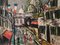 William Goliasch, Montmartre Paris, Oil on Canvas, Framed 1