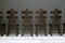 Brutalist Oak Dining Chairs, Spain, 1970s, Set of 6, Image 16