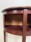 Vintage Half Moon Side Table with Sliding Roller Shutters, 1950s, Image 7