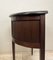 Vintage Half Moon Side Table with Sliding Roller Shutters, 1950s, Image 8