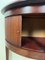 Vintage Half Moon Side Table with Sliding Roller Shutters, 1950s, Image 6