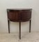 Vintage Half Moon Side Table with Sliding Roller Shutters, 1950s 15