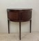 Vintage Half Moon Side Table with Sliding Roller Shutters, 1950s 1