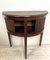 Vintage Half Moon Side Table with Sliding Roller Shutters, 1950s 3