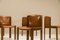Modell 300 Esszimmerstühle aus Eiche & Leder von Joe Colombo für Pozzi, Italien, 1965, 6 . Set 6