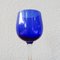 Botella y vasos de azul cobalto atribuidos a Marinha Grande, años 50. Juego de 3, Imagen 14