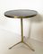 Vintage Table in Brass and Black Glass, 1970s, Image 1
