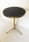 Vintage Table in Brass and Black Glass, 1970s 2