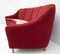 Curvo Sofa Four Places Mid-Century Modern aus Samt, Italien, 1950er 5