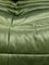 Vintage French Green Leather Togo Sofa by Michel Ducaroy for Ligne Roset, 1970s 5