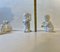 Figurines en Porcelaine Blanche et Dorée Ocean Kids par Sadolin and Jespersen pour Bing & Grøndahl, 1950s, Set de 3 11