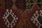 Tapis Kilim Vintage Rouge, Turquie 7