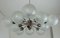 Vintage Ten-Globe Metal & Bubble Glass Sputnik Orbit Chandelier, Image 3