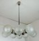 Vintage Ten-Globe Metal & Bubble Glass Sputnik Orbit Chandelier 11