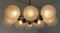 Lustre Vintage Sputnik Orbit à Dix Globes en Métal et Verre Bullé 5