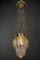 Hammered Pendant with Glass Shade, Vienna, 1920s, Image 9