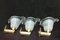 Vintage Murano Glass Sconces, 1960s, Set of 3 3