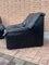 Armchairs in Black Leather, Italy, 1980s, Set of 2, Image 16