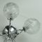 Lámpara de araña Sputnik Orbit de 5 globos de metal cromado y vidrio de Honsel Leuchten, Imagen 2