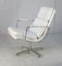 Space Age Lounge Chair in Steel and Faux Leather, France, 1970s 22