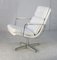 Space Age Lounge Chair in Steel and Faux Leather, France, 1970s, Image 22