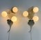 Metal Wall Lamps and Opal Glass in the style of Sergio Terzani, Italy, 1970s, Set of 2 6
