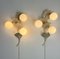 Metal Wall Lamps and Opal Glass in the style of Sergio Terzani, Italy, 1970s, Set of 2 12