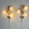 Metal Wall Lamps and Opal Glass in the style of Sergio Terzani, Italy, 1970s, Set of 2, Image 12
