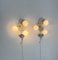 Metal Wall Lamps and Opal Glass in the style of Sergio Terzani, Italy, 1970s, Set of 2 2