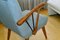 Set of Mid-Century Velvet Armchairs 4