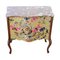 Rococo Style Chest with Gilt Christian Lacroix Patern and Natural Marble Top 4