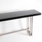 Large Vintage Convertible Console in Steel and Blackened Wood, 1970s 2