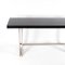 Large Vintage Convertible Console in Steel and Blackened Wood, 1970s 8