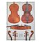 Lithographies Vintage of a 1777 Violine, a 1580s Cello and a 1730s Cello par Clarissa Bruce & Richard Valencia pour The Strad, Set de 3 8