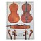 Vintage Lithographs of a 1777 Violine, a 1580s Cello and a 1730s Cello by Clarissa Bruce & Richard Valencia for The Strad, Set of 3 8