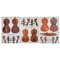 Lithographies Vintage of a 1777 Violine, a 1580s Cello and a 1730s Cello par Clarissa Bruce & Richard Valencia pour The Strad, Set de 3 6