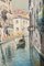 Landschaft von Venedig, 1890er, Aquarell, gerahmt 2