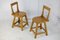 Brutalist Wooden Stools, France, 1960s, Set of 2, Image 28