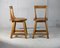 Brutalist Wooden Stools, France, 1960s, Set of 2, Image 21