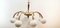 Brass Chandelier with Opal White Ball Windows, Image 7