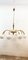 Brass Chandelier with Opal White Ball Windows, Image 3