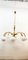 Brass Chandelier with Opal White Ball Windows, Image 9