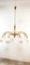 Brass Chandelier with Opal White Ball Windows, Image 14