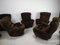 Armchairs from Airborne, 1970s, Set of 5, Image 2