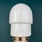 White Opaline Glass Table Lamp, Italy, 1970s 6